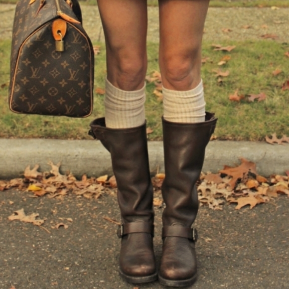Frye Veronica Slouch Tall boots in Dark Brown/ size 8